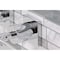 Kingston Brass Double-Handle Wall Mount Bathroom Faucet, Polished Chrome KS6121KL - alternate 4
