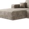 Homeroots 135" Camel Corduroy Modular Compression Foam Sofa With Ottoman And Toss Pillows 712949 - alternate 3