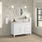 James Martin Vanities Lorelai 48" Single Vanity, Bright White, w/ 3 CM Siberian Silestone Top 424-V48-BW-3SFR - alternate 4