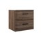 Homeroots 24" Dark Brown Wood Floating Bathroom Vanity With White Sink And Two Drawers 624200 - alternate 1