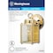Westinghouse Westinghouse Polished Brass Clear Switch Incandescent Wall Lantern 6693648 - alternate 1