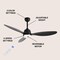 Jonathan Y Audie 52" 1-Light Classic Industrial Iron/Plastic Mobile-App/Remote-Controlled 6-Speed Propeller Int JYL9714A - alternate 3