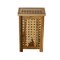 Homeroots 24" Brown Solid Wood Laundry Hamper With Lid 383587 - alternate 6