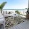 Homeroots 9' X 12' Black Green And Brown Floral Washable Indoor Outdoor Area Rug 605275 - alternate 3
