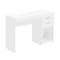 Homeroots 48" White Wood Writing Desk With Two Drawers 723764 - alternate 4