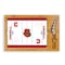 Picnic Time Family Of Brands NCAA Cornell Big Red Hockey Rink Icon Glass Top Cutting Board & Knife Set 910-00-505-686-0 - alternate 1