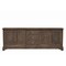 Homeroots 106" Brown Distressed Solid Wood Carved Floral Three Drawer Sideboard with Four Doors 642291 - alternate 4