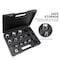 Neiko Hole Punch Set, SAE & Metric, 3/16 in - 1-0.375 in & 5 - 35mm, 14 Piece, 6 in Interchangeable 02604A - alternate 2