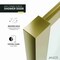 Anzzi 34 in. x 78 in. Fixed Frameless Shower Door in Brushed Gold w/ Tsunami Guard Tempered Clear Glass SD-AZFL06002BG - alternate 7