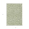 Homeroots 9' X 12' Green And Ivory Floral Washable Indoor Outdoor Area Rug 594621 - alternate 2