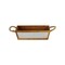 Homeroots 16" Brown Solid Wood And Metal Crate 487918 - alternate 3