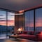 Jonathan Y Brice 35" Modern Contemporary Metal Round Dimmable Integrated LED Pendant, Matte Pink JYL7220B - alternate 4