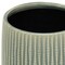 Homeroots 6in Green Striped Ceramic Indoor Outdoor Round Pot Planter 487414 - alternate 3