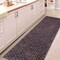 Jonathan Y Petunia Distressed All-Over Floral Border Non-Slip Washable Charcoal/Red 2ft x 8ft Runner Rug PTN102B-28 - alternate 3
