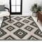 Jonathan Y Lior Geometric Moroccan Diamond Black/Cream 3 ft. x 5 ft. Indoor/Outdoor Area Rug TSN202A-3 - alternate 6