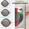 Nutrichef 3-Piece Pizza Tray Set with Silicone Handles NCPZPN3GR - alternate 2