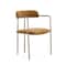 Manhattan Comfort Serene Metal Upholstered Dining Chair in Turmeric DC1882-TU - alternate 4