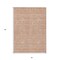 Homeroots 3' X 5' Copper And Beige Floral Washable Indoor Outdoor Area Rug 582338 - alternate 4
