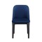 Homeroots Blue and Black Upholstered Velvet Dining Side Chair 521277 - alternate 1