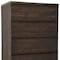 Homeroots 32in Dark Brown Solid Wood Frame Accent Chest With Five Drawers 473066 - alternate 4