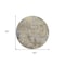 Homeroots 8' Beige And Brown Round Abstract Washable Indoor Outdoor Area Rug 605532 - alternate 4