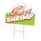 Signmission Peel And Eat Shrimp Die Cut Yard & Stake plastic coroplast window, 1824-Peel And Eat Shrimp C-DC-1824-DS-Peel And Eat Shrimp19 - alternate 1