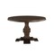 Homeroots 48" Brown Solid Wood Pedestal Base Round Top Dining Table 565243 - alternate 1
