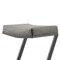 Armen Living Atlantis 26in Backless Counter Stool with Matte Black Iron and Vintage Gray Faux Leather LCAT26BLKVGRY - alternate 3