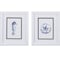 Homeroots Set Of Two Blue And White Beach Icons Wall Art, 2PK 387722 - alternate 2