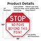 Signmission Stop No POVS Beyond This Point, 10 Inch X 10 Inch, Aluminum Metal Signs OC-A-10-262 - alternate 4
