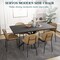 Leisuremod Servos Dining Side Chair, Upholstered Faux Leather Seat and Powder Coated Iron Frame, Sand Brown SCBL-22LBR - alternate 4