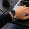 Elegani Band Compatible with Apple Watch 40mm, Dark Blue, Silver, Black, Rose Gold, Yellow Gold Buckle SFRBQR-DBLU-40 - alternate 2