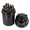 Drill America 29 Piece HSS Black & Gold KFD Split Point Mechanics Length Drill Bit Set, 1/16" - 1/2", Plastic Case KFD29ML-PC - alternate 1