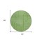 Homeroots 8' Green And Ivory Round Geometric Washable Indoor Outdoor Area Rug 600818 - alternate 5