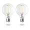Bulbrite Solana 60-Watt Equivalent 90 CRI G25 Smart WIFI Connected LED Edison Filament Light Bulb, 2PK 861708 - alternate 1