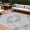 Homeroots 8' X 10' Lavender And Ivory Medallion Washable Indoor Outdoor Area Rug 617464 - alternate 1