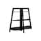 Homeroots 47" Espresso Particle Board and Wood Six Tier Etagere Bookcase 489809 - alternate 1