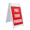 Signmission Free Event Parking, A-Frame & 2 Decals Installed, Heavy-Duty Plastic Frame SBHD-D-2436-Free Event Parking - alternate 1