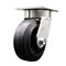 Service Caster 5 Inch Kingpinless Rubber on Steel Wheel Swivel Top Plate Caster SCC-KP30S520-RSR - alternate 1