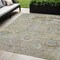 Homeroots 5' X 8' Beige Gray And Green Floral Washable Indoor Outdoor Area Rug 604061 - alternate 1
