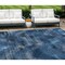 Homeroots 9' X 12' Navy Blue And Sky Blue Abstract Washable Indoor Outdoor Area Rug 587126 - alternate 1