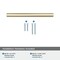 Amerock Versa 5-1/16 inch (128mm) Center-to-Center Golden Champagne Cabinet Pull, 25PK 25VMP36913BBZ - alternate 2