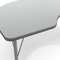 Flash Furniture Wren 72 in x 48 in Kidney Adjustable Height Activity Table, Thermal Laminate Top, Short Legs, Gray XU-A4872-KIDNY-GRY-T-P-GG - alternate 7