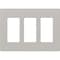 Lutron Designer Wall Plates, Number of Gangs: 3 Satin Finish, Taupe SC-3-TP - alternate 1