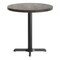 Flash Furniture Bennett 30 in Round Solid Wood Commercial Indoor Tabletop, Dark Brown, 22 in x 22 in Table Height GSF-RD30-DKBRN-T2222-GG - alternate 6