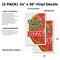 Signmission Chicago Style Pizza, Vinyl Decals Only 24 Inch x 36 Inch, Vinyl Decal, 2PK DSB-2436-2PACK-Chicago Style Pizza - alternate 2