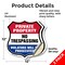 Signmission Private Property Shield Sign No Trespass, 12 inch X 12 inch, Vinyl Decal, 2PK SHI-D-2PACK-12-453 - alternate 2