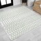 Jonathan Y Ourika Moroccan Geometric Textured Weave Green/Ivory 5 ft Square Indoor/Outdoor Area Rug SMB108R-5SQ - alternate 1