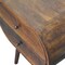 Homeroots 24" Chestnut Solid Wood Oval Two Drawer Nightstand 651552 - alternate 6