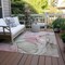 Homeroots 8' X 10' Gray and Pink Abstract Washable Non Skid Indoor Outdoor Area Rug 559367 - alternate 2